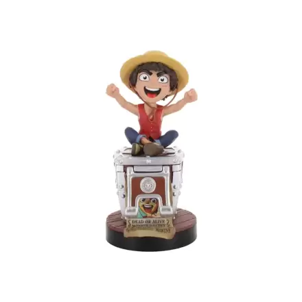 One Piece Controller/Telefonhalter Cable Guy Figur Monkey D. Ruffy Wanted Poster 21 cm termékfotója