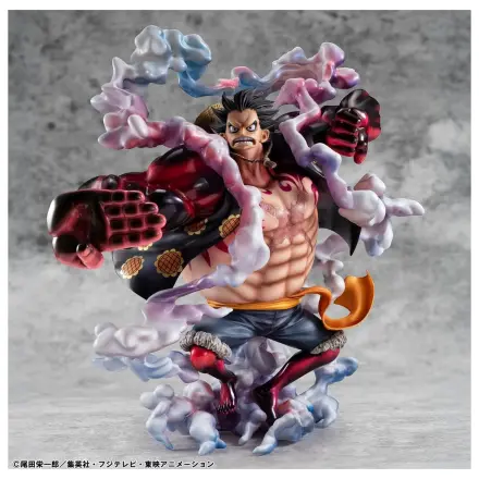 One Piece Portrait.Of.Pirates SA-Maximum PVC Figur Monkey D. Luffy Gear 4 Bounce-Man 10th Limited Ver. 30 cm Produktfoto