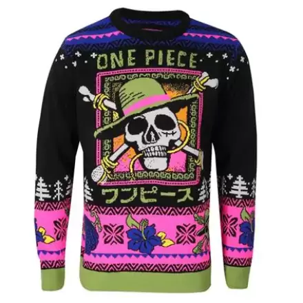 One Piece Sweatshirt Christmas Jumper Skull Produktfoto