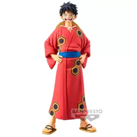 One Piece The Grandline Series Wanokuni Yukata Monkey D Luffy Figur 16cm termékfotója