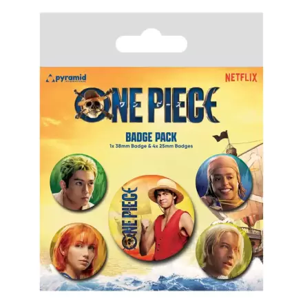 One Piece Ansteck-Buttons 5er-Pack The Straw Hats termékfotója