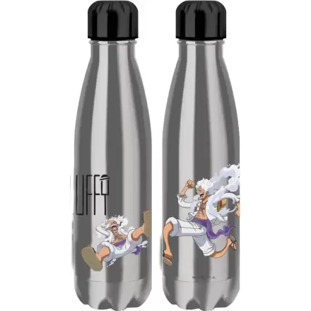 One Piece Thermo-Wasserflasche Luffy Gear 5 Silver Produktfoto