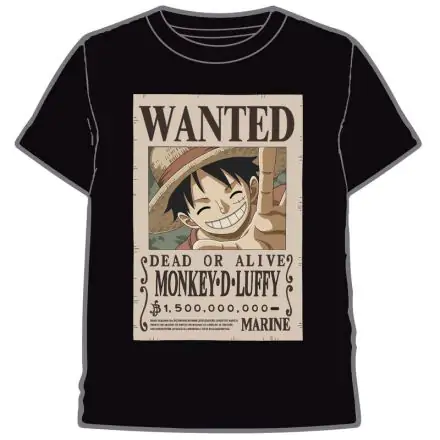 One Piece Wanted Luffy felnőtt T-shirt termékfotója