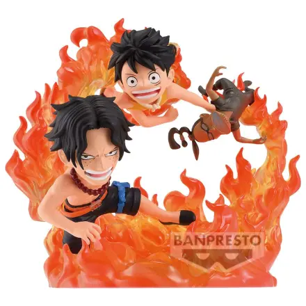 One Piece WCF Log Stories Marineford Portgas D Ace & Monkey D Luffy Figur 10cm Produktfoto