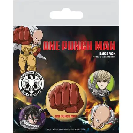 One Punch Man Ansteck-Buttons 5er-Pack Destructive termékfotója