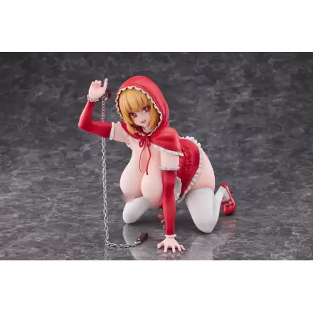 Original Character PVC Statue 1/5 Little Red Riding Hood And The Wolf Girl Little Red Riding Hood 21 cm Produktfoto