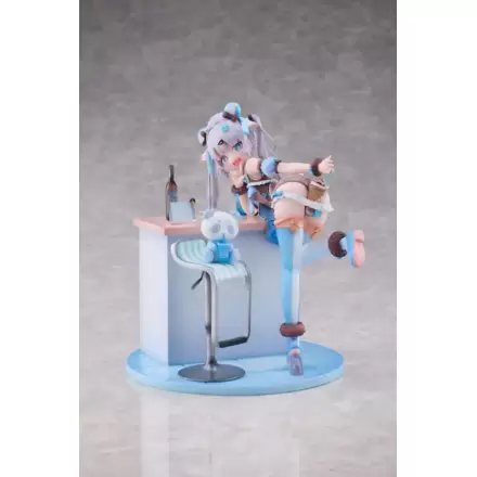 Original Character Statue 1/6 Blue Panda Coffee by Henriita 19 cm Produktfoto