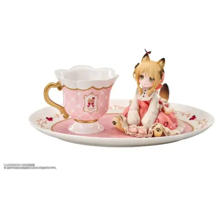 Original Character DLC Series PVC Figur Tea Time Cats Orange Cat 10 cm Produktfoto