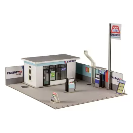 Original Illustration Paper Model Kit 1/64 Gas Station 11 cm (re-run) termékfotója