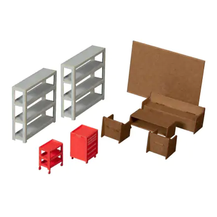 Original Illustration Paper Model Kit 1/80 Factoryinterior Set (re-run) 3 cm Produktfoto