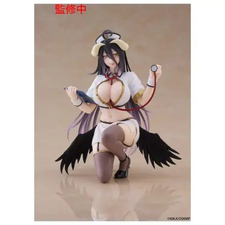 Overlord PVC Statue Schreibtisch süße Figur Albedo Nurse Ver. Renewal 13 cm Produktfoto