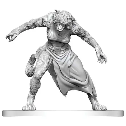 Pathfinder Battles Deep Cuts Unpainted Miniatur Weretiger 13 cm Produktfoto