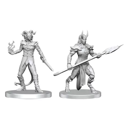 Pathfinder Deep Cuts Unbemalte Miniaturen Vordine (Infanterie Devil) & Pitborn Rogue Produktfoto