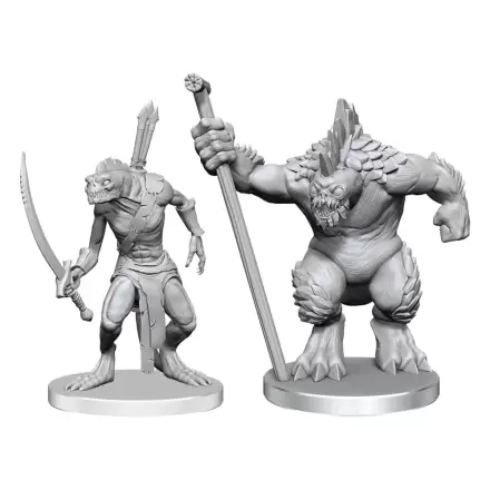 Pathfinder Deep Cuts Unpainted Miniaturen Xulgath Skirmisher & Stoneliege Produktfoto