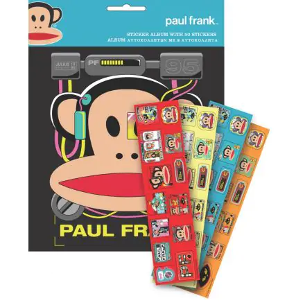 Paul Frank Sticker Album mit 50 Stickern Produktfoto