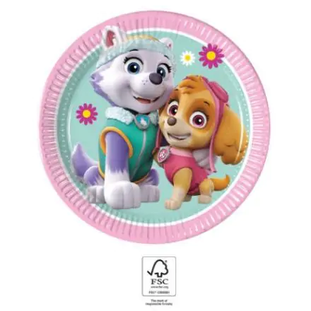 Paw Patrol Skye und Everest Pappteller 8 Stück 19.5 cm FSC Produktfoto