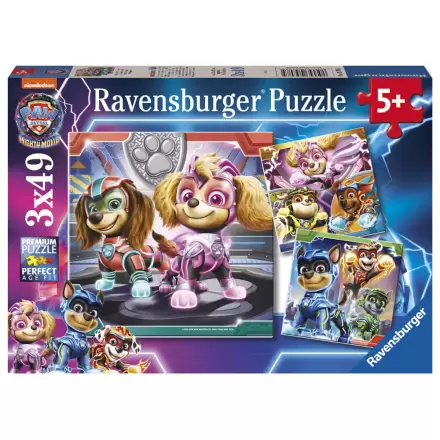 Paw Patrol The mighty movie Puzzle 3x49St Produktfoto