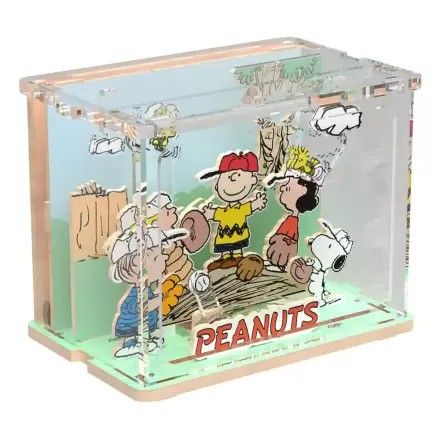 Peanuts Puremind Selbstbau-Bausatz Mini-Szene Baseball Time Produktfoto
