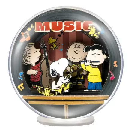Peanuts Puremind Modellbausatz Globus Holz-Theaterglobus Night of Music Produktfoto