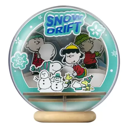 Peanuts Puremind Modellbausatz Holz-Theaterglobus Snow Drift Produktfoto