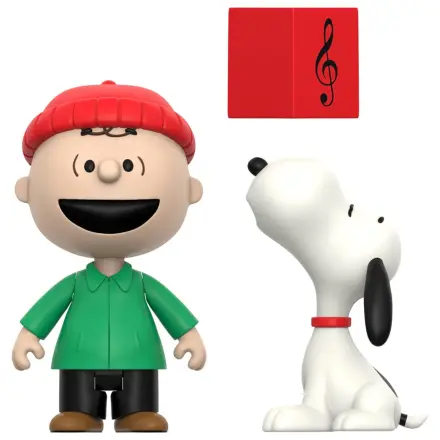 Peanuts ReAction Actionfiguren 2er-Pack Brown und Snoopy (Caroling) 10 cm Produktfoto