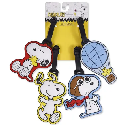 Peanuts Snoopy Set mit 4 Gepäckanhängern Produktfoto