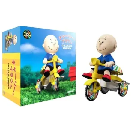 Peanuts Super Cycles Fahrzeug Charlie Brown (Blau mit gelbem Dreirad) Produktfoto
