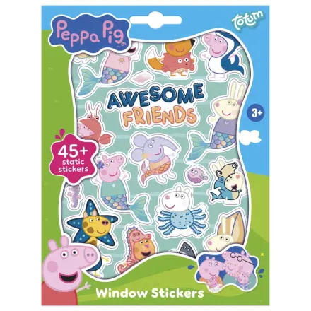 Peppa Pig Awesome Friends Fenster Aufkleber Set Produktfoto