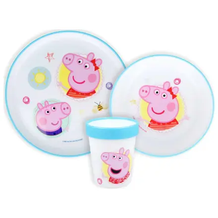 Peppa Pig Core Anti-Rutsch Geschirr Set, Mikroplastik Set Produktfoto