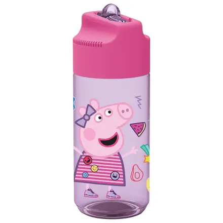Peppa Pig Core Hydro Plastik Trinkhalmflasche 430 ml Produktfoto