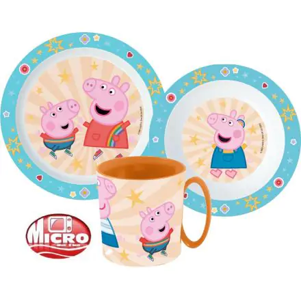 Peppa Pig Geschirr-Set, Mikrowellen Kunststoff-Set Produktfoto