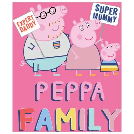 Peppa Pig Family Pink Fleecedecke Produktfoto