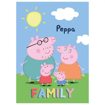 Peppa Pig Family Fleece Decke Produktfoto