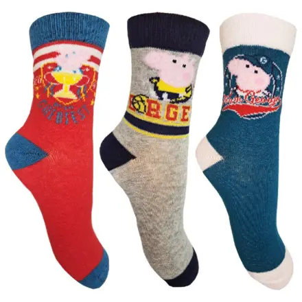Peppa Pig George blaue Kinder Socken 27/30 Produktfoto