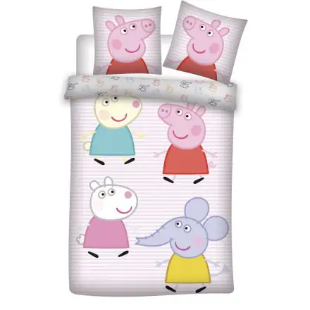 Peppa Pig Kinder-Bettbezug 100x135cm, 40x60 cm Produktfoto