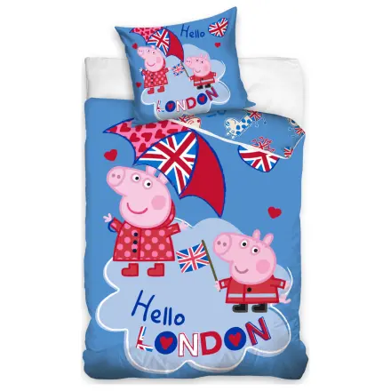 Peppa Pig Hello London Bettbezug Produktfoto