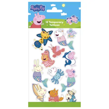 Peppa Pig Meerjungfrauen Tattoos 12 Stück Produktfoto
