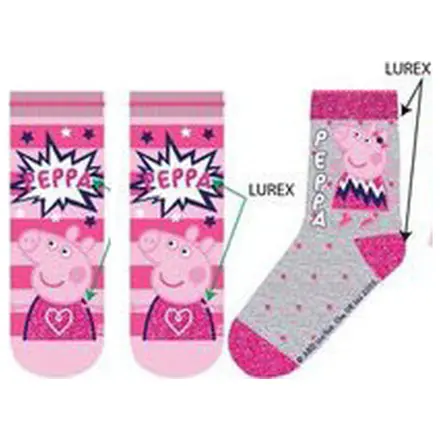 Peppa Pig Rosa Kinder Socken 31/34 Produktfoto