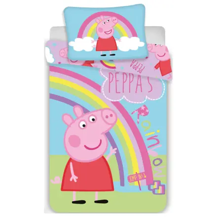 Peppa Pig Rainbow Kleinkind und Vorschulkind Bettdeckenbezug Produktfoto
