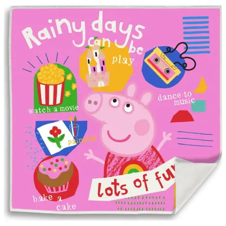 Peppa Pig Rainy Fun Magical Handtuch Gesichtstuch, Handtuch 30x30cm Produktfoto