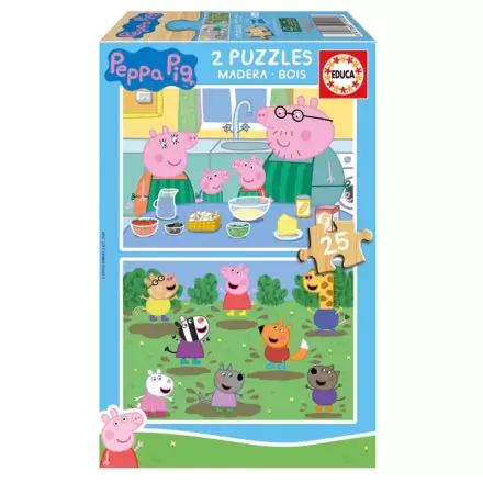 Peppa Pig Holzpuzzle  2x25St Produktfoto