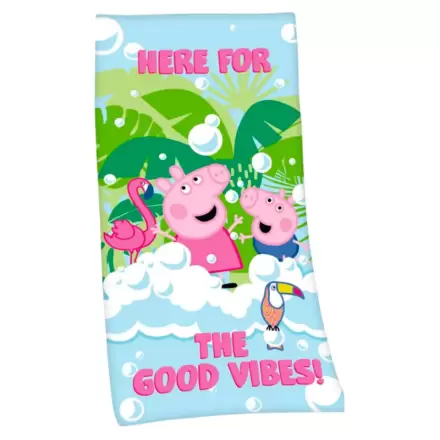 Peppa Pig Good Vibes Microfaser Strandtuch Produktfoto