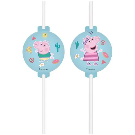 Peppa Pig Messy Play, Peppa Pig Strohhalme aus Papier, 4-teiliges Set FSC Produktfoto