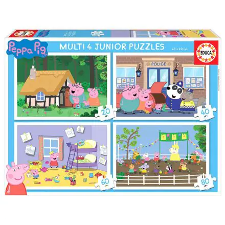 Peppa Pig Progressive Puzzle 20-40-60-80St Produktfoto