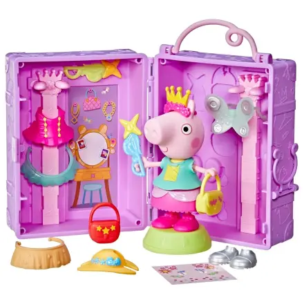 Peppa Pig Peppas Dress-Up Kleiderschrank + Figur 15cm Produktfoto