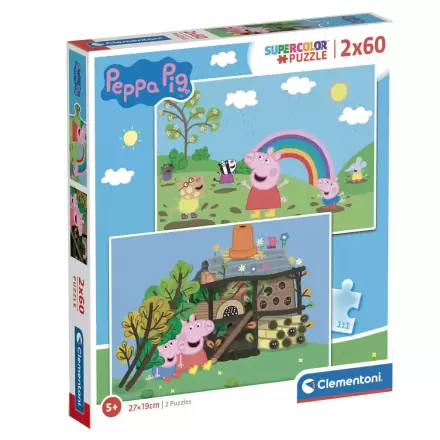 Peppa Pig Puzzle 2x60St Produktfoto