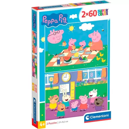 Peppa Pig Puzzle 2x60 Teile termékfotója