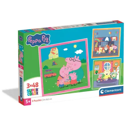 Peppa Pig puzzle 3x48 Stück Produktfoto