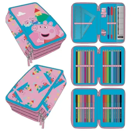 Peppa Pig Dreifach-Federtasche Produktfoto