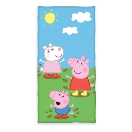 Peppa Pig Velours Handtuch 75 x 150 cm Produktfoto